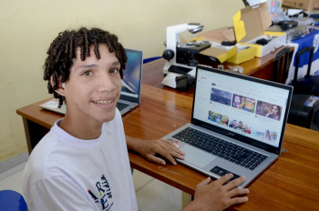 Foto: Estudante Albert Ferreira - Foto: Eliseu Dias / Ascom Seduc
